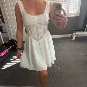 Zara White Lace Mini Dress
